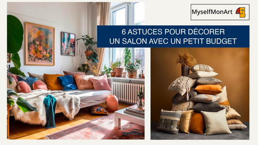 6 astuces pour décorer un salon avec un petit budget : idée déco pas chère