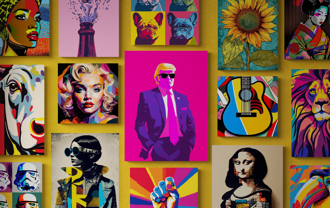 inspiration de tableau pour reussir sa décoration pop art