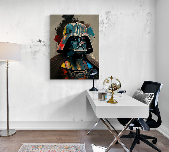 tableau star wars, accroché dans votre bureau au design avant-gardiste