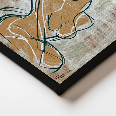 Bordure noire pour tableau toile