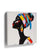 Tableau portrait femme africaine coloré pour salon ethnique