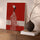 Tableau africain femme élégante turban blanc rouge salon moderne buffet décoration murale contemporaine