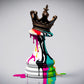 tableau roi d'échecs au style trash-splash