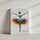 Art mural personnalisable représentant une ballerine avec un tutu floral, alliant vivacité et poésie.