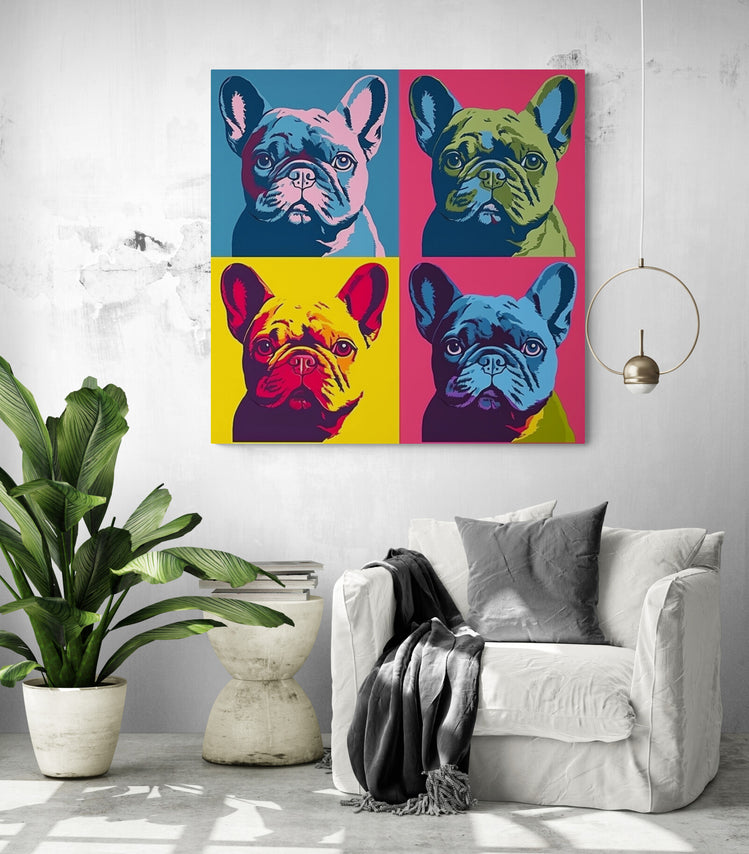 Bulldog - Tableau pop-art