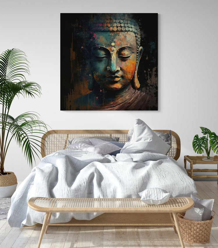 tableau zen bouddha pour chambre parentale