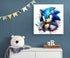 décoration d'une chambre de graçon sur le théme de sonic