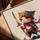 Tableau chat pirate aventurier avec sabre pour salon scandinave