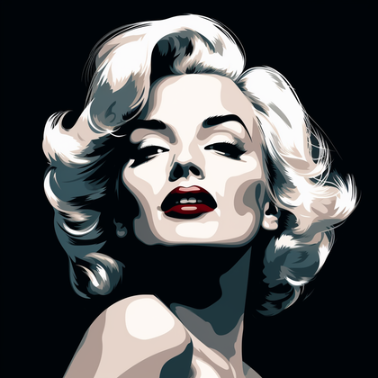 Tableau Marilyn Monroe noir et blanc