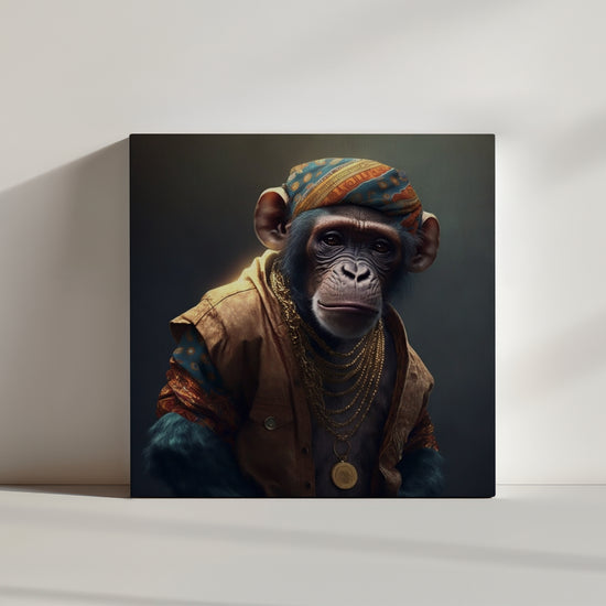 Tableau singe Hip-hop, style rap et culture africaine