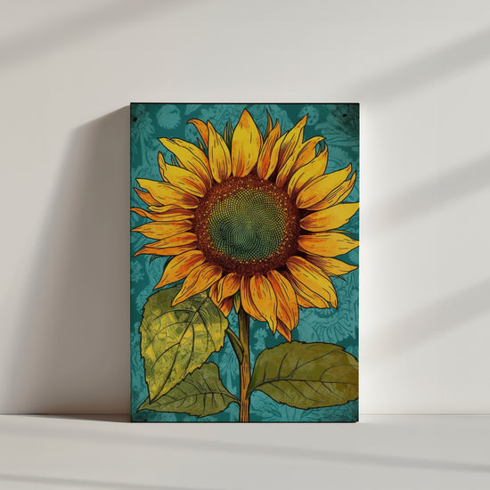 tableau tournesol, éclatant de couleurs vives et audacieuses, captivant l'essence de cette fleur solaire.