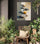 Tableau mural de pierres zen flottantes dans des tons naturels pour une ambiance relaxante en intérieur végétal