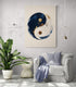 Tableau Zen Ying Yang Bleu et Or