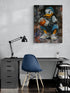 Bureau ikea, tableau Donald Duck, inspiration street basketball.