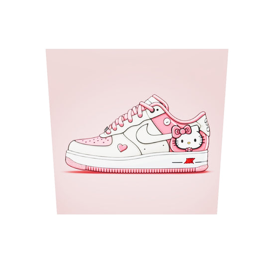 tableau plexiglas hello kitty sneakers