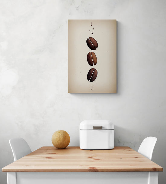 tableau deco cuisine avec grain de café