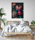 tableau pour chambre adulte romantique pivoines baroque