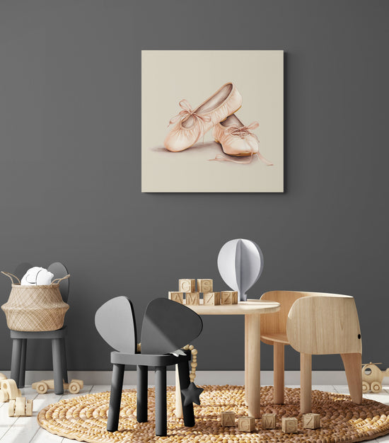 tableau chausson de ballerine pour chambre enfant