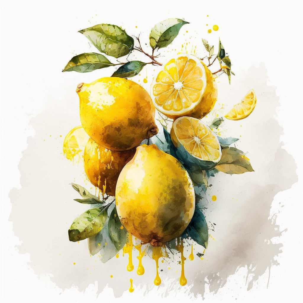Marque-page aquarelle - Citron – latelierdepiou
