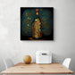Impressions sur toile d’une bouteille de vin rouge inspirée par Klimt. Des reflets doré qui surlignent la noblesse du vin. Les couleurs varient de brillantes à ternes, donnant une touche de mystère à l'ensemble. La bouteille et son bouchon de liège semblent âgés et prestigieux
