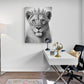un tableau décoratif de lionne pour bureau