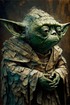 Tableau maître Yoda de Star Wars, peinture réaliste