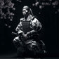 Tableau ultra-réaliste de samouraï japonais assis